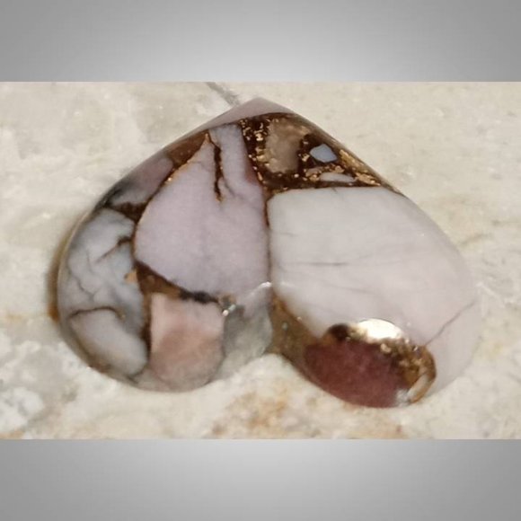 Peruvian opal with bronze cabochon stone rock 02 8 carats - Picture 5 of 7